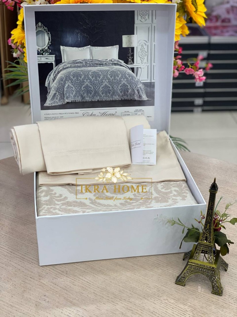 Gelin home | TROYA SAMPANYA Комплект постельного белья из 4-х предметов с покрывалом